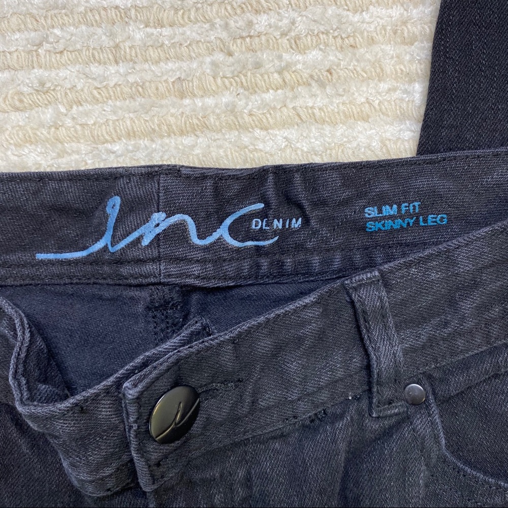 INC black denim skinny jeans - Picture 8 of 12